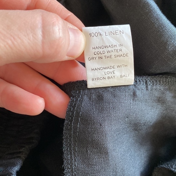 Free the label Monaco linen pants EUC large - Picture 8 of 8